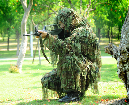 叢林布條兩件套偽裝服 叢林布條兩件套偽裝服